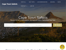 Tablet Screenshot of capetownsafaris.com
